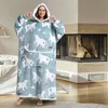 Blankets Oversized Blanket Hoodie Oversized Hoodie Blanket Super Cozy And Big Wearable Blanket Hoodie Sweatshirt With Pocket For Men And 221208