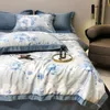 Bedding sets Washed Satin Cool Ice Summer Quilt Air Conditioner Thin Blanket Breathable Sofa Office Bed Travel Cover 221206