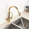 Keukenkranen goud blackchrome kithcen gezuiverde kraan uit trek waterfilter kraan 23 wegen torneira koude mixer gootsteen kraandrank 221203