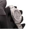 Montres-bracelets montres-bracelets hip hop montre en diamant coupe ronde toutes les tailles personnaliser montre en diamant faite à la main labgrown pour le diamant des hommes w