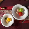 Bowls Peach Bowl Salad Ceramic Dessert Dish Creative Fruit Large Of Sauce Soup