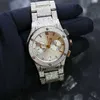 Другие часы Наручные часы Iced Out настроить роскошные мужские часы с бриллиантами производитель ювелирных изделий ручной работы Часы с бриллиантами VVS1FPR8RKDV