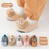 First Walkers Kid Babyvloer Socks Shoe baby Boys Girls Toddler Soft Non-Slip Dikke binnenschoenen Casual