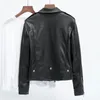 Women's Leather Women's Jacket Pu Coat Soft Faux Locomotive Korean Slim Fit Wholesale