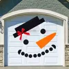 Kerstdecoraties 16pc/set Diy Snowman Decoratie Outdoor Garagedeur voor huisvakantie Decor Drop