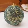 Décorations de noël 11 couleurs 8cm arbre suspendu boules de mousse brillantes ornements année maison garden party pendentif cadeau