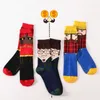 Chaussettes pour hommes mode Streetwear hommes coton hiver barbe Gentleman motif Hip Hop longue drôle pour hommes Calcetines Meias