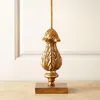 Table Lamps Retro Carved Solid Wood Bedside Lamp Simple Hand-painted Gold Foil Exquisite Atmospheric Living Room Study Lighting