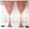 Decorazione per feste 2022 Dicembre Design Tessuto Tenda rosa cipria Drappo Sfondo matrimonio