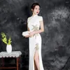 Ethnische Kleidung Hochzeit Qipao Long Cheongsam modernes chinesisches traditionelles Kleid sexy Robe Chinoise Vestido Oriental