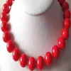 Vendre à chaud Nouveau - HOT3479 séduisant 14 mm Coquillages de mer Rouge Collier de perle 18 ''
