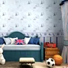 Обои Средиземноморская синяя плавальная талия молодежная комната для мальчика для спальни бесшовная ткань на стенах