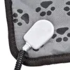 Couverture électrique chien chat coussin chauffant tapis de lit pour animaux de compagnie imperméable antimorsure température réglable coussin de chaise # W0 221203