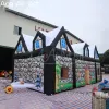Beautiful Inflatable Santa Cottage Tent House Giant Christmas Theme Decoration Santa's Grotto For Event