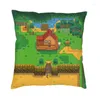 Yastık Stardew Valley Harita Kapağı 45x45cm Ev Dekoru 3D Baskı Video Oyunları Araba Çift Taraflı Yastık Kamaraları