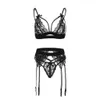 New Bras Sets womens Sexy Lingerie Women Underwear Sleepwear Lace Bra Panties G-string Garter Set