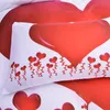 Juegos de cama Decoración de la habitación Juegos de cama para el hogar 23 piezas Corazón rojo Impresión Queen Size Funda de almohada Juego de funda nórdica Ropa de cama de poliéster 221208