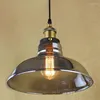 Pendant Lamps Loft Vintage Industiral Lights With Glass Lampshade Iron E27 Retro Hang Lamp Living Room Decoration Luminaire Suspension