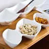 Plates Creative Interesting Dim Sum Plate Nut Partition Fruit Dinner Christmas Dishes