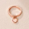 Hjärtformad hänglås ring verklig sterlingsilver för Pandora Rose Gold Wedding Party Jewelry for Women Girls Engagement Gift Rings med originalboxuppsättning