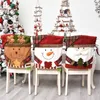 Chair Covers Cover Christmas Decorations Wedding Banquet El Dinner Santa Claus Snowman