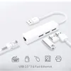 Consuma elettronica Hub adattatore Ethernet a scheda di rete Lan RJ45 per Mac iOS Windows 98SE/2000/ME/XP/Vista/7 con HUB USB 2.0 a 3 porte