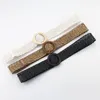 Belts BLA Summer Linen Woven Hollow Round Wooden Buckle Belt For Women Leisure Jeans Pants Dress Strap Waistband Wholesale 3