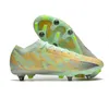 2022 Buty piłki nożnej Zoomes Superfly IX Pro SG Green/White Mens Cleats Buty piłkarskie Neymar Cristiano Ronaldo Cr7