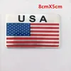 3D Alluminio USA Flag Distintivo dell'emblema Logo Adesivo per auto Mappa americana Decalcomania impermeabile per la carrozzeria dell'auto Finestra Decorazione della casa del motociclo NUOVO P1205