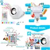 참신 조명 스마트 E27 RGB Bluetooth Hautparleur Led Ampoe Lumire 12 W Musique jouant dimmable sans fil lampe avec 24 터치 tl otuyf