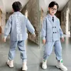 Suits Teenage Boys Clothing Sets Spring Letter Blazer Pants Two Pieces Suit for Clothes Fashion Kids Costume 8 10 12 13Years 221205