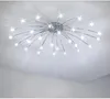 Lampes suspendues Moderne Brève Salon Lumières LED Fleur Plafonnier Lamparas De Techo Chambre Creative Acrylique Éclairage