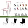Stoelhoezen Solid Jacquard Chair Cover Elastic Band is geschikt voor Wedding Banquet Restaurant Office Back 221205