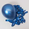 Décorations de Noël Métal Bleu Argent Ballons Arc Guirlande Kit Cône Explosion Étoile Feuille Ballons Année 2023 Décoration 30e Anniversaire Décor de Fête 221205