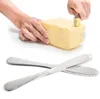 Roestvrijstalen boter mes kaasgereedschap dessert jam spreaders room messengerei dessert-tools voor toast ontbijtgereedschap SN416