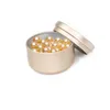 Makeup Tools 205080100pcs Aluminium Candle Tin 50 ml Runda ljusbehållare Cosmetic Jar Oil Cream Pot Aromaterapi Förseglad metall kan resa 221205