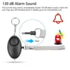 130db Protect Alert Anti-Lost Alarm Keychain Personal Defense Siren Anti-attack Security With LED light for Children Girl Older Women Carrying Loud Panic Alarm