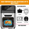 Baking Pastry Tools 2pcs Air Fryer Silicone Tray Rectangle Oven Basket Reusable Liner Insert Dish For Ninja Foodi DZ201 Pan Accessories 221205