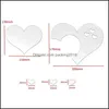 Wall Stickers Love Heart Shaped Wall Sticker 3D Home Furnishing Art Decorate Stickers Diy Room Decor Valentine Day 2 2Cr L2 Drop Del Dh83E
