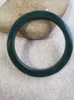 Pulseira Enviar Certificado Natural Verde Jade Quadrado Feminino Jóias de Cura Real Chinesa Hetian Nephrite Certificada Jades Bangles