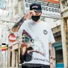 Erkekler Tişörtleri Giysiler Tişört Giysileri Gençler için Sokak Giyim Yaz Moda Hip Hop Baskı Pamuklu Komik Büyük Boyutlu Karikatür Gömlek Gevşek