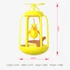 Chat jouets grinçant oiseau Cage jouet Original drôle gobelet pour chats chaton avec appel interactif balançoire chassant les produits pour animaux de compagnie