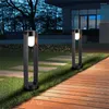 Lampe à gazon LED étanche avec piquets d'insertion, pilier lumineux d'extérieur pour chemin de jardin, borne extérieure de route au sol