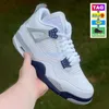 Jumpman 4 4s Zapatillas de baloncesto para hombre Zapatillas de deporte Militar Juego negro Royal Cat Red Thunder Tour Amarillo Blanco Oreo Universidad Azul Hombres Mujeres Zapatillas deportivas Entrenadores deportivos