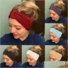 Partybevorzugung Mädchen Stricken Haarband Partybevorzugung Yoga Bewegung Breite Schleife Haarbänder MTI Funktion Mode Böhmisches Stirnband mit verschiedenen Dhjqt