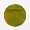 Emballage à glissière sac en plastique emballage vide Mylar sacs feuille d'aluminium cercle gommeux aigre six couleurs en gros