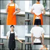 Schorten waterdichte halter pinore big pocket mti kleur restaurant werkkleding metaal snap mode schort mannen vrouwen hoge kwaliteit 13 dhju4