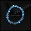 B￤rad ankomst Crystal Glass Flash Stone Bead Armband Mticolor Naturalstone Strand P￤rlor Charm smycken f￶r kvinnor M￤n Drop Delivery Dhkmx