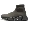 Designer Sneakers Casual Chaussures Femme Bottes Mode Luxe Balenciaga Chaussettes Chaussure Triple Noir Blanc Tout Rouge Marron Femmes Hommes Vitesse 2.0 Baskets Clear Sole Mocassins