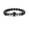 Kralen 8 opties 10 mm zirkoon skl zwarte lava stenen kralen etherische oliediffuser armband nce yoga pseira feminina boeddha sieraden drop dhw4u